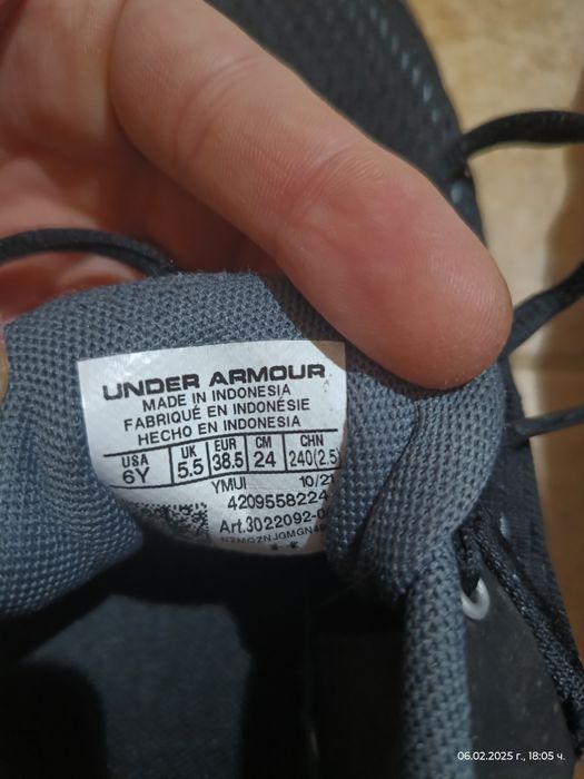 Маратонки Under Armour 38.5