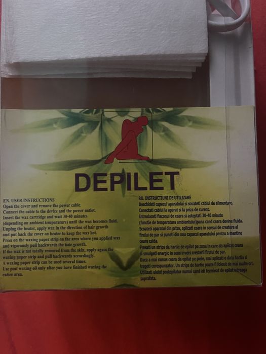 Aparat de epilat cu ceara