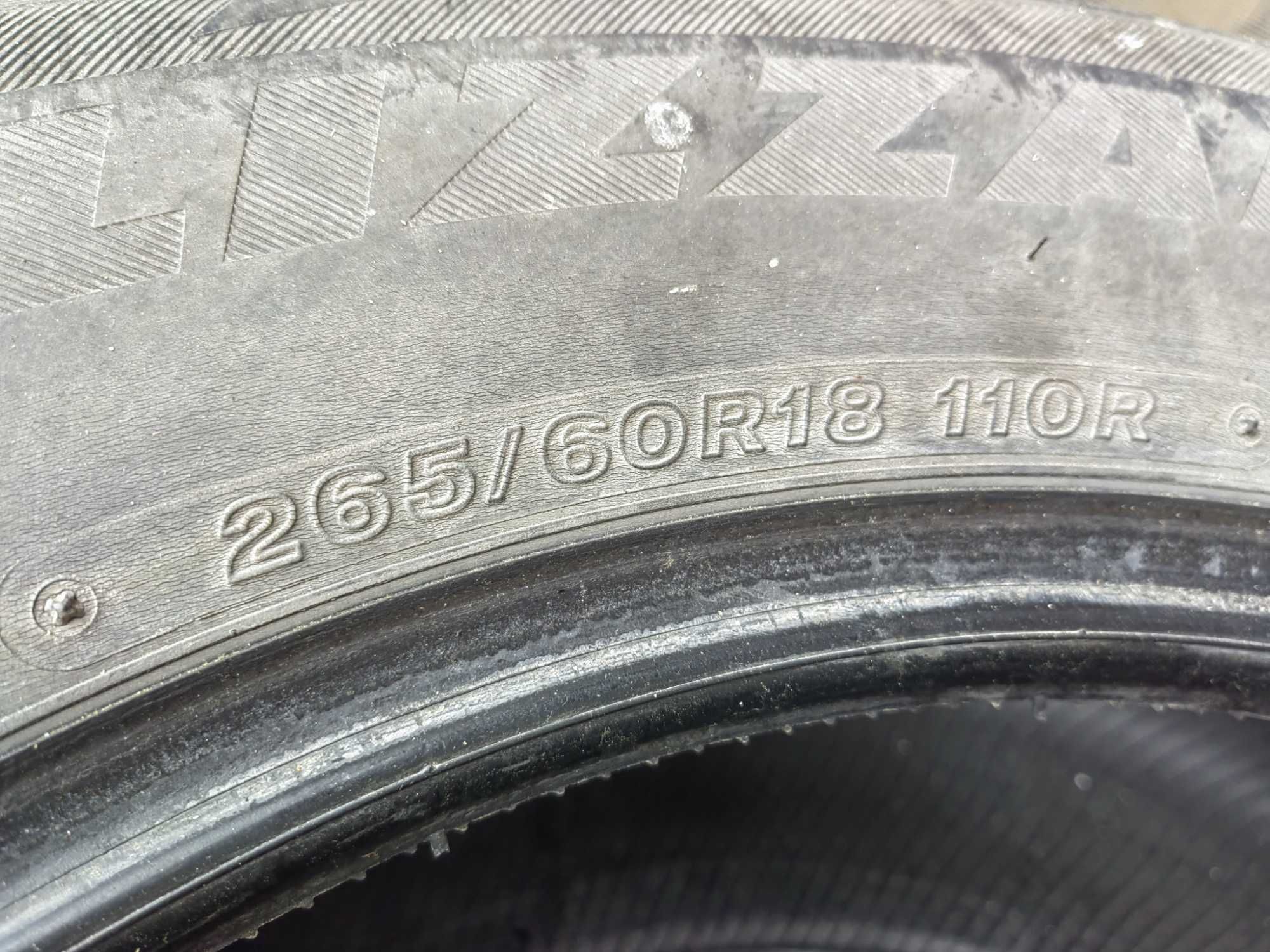 Bridgestone Blizzak 265/60/18  DOT19