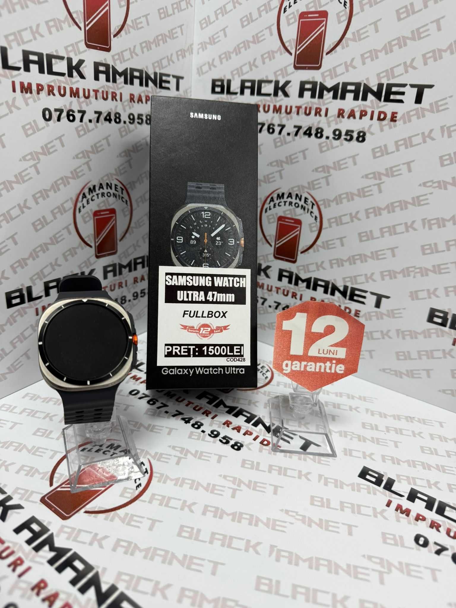 BLACK AMANET P2 • Galaxy Watch Ultra 47mm • FULLBOX