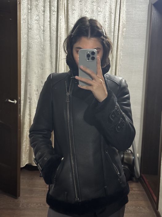 Натуральная дубленка авиатор