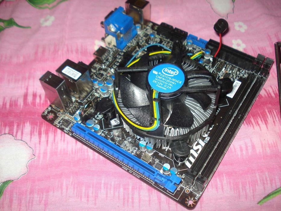 placa baza calculator mini itx msi h81i procesor i5 4690 3.9ghz hdmi