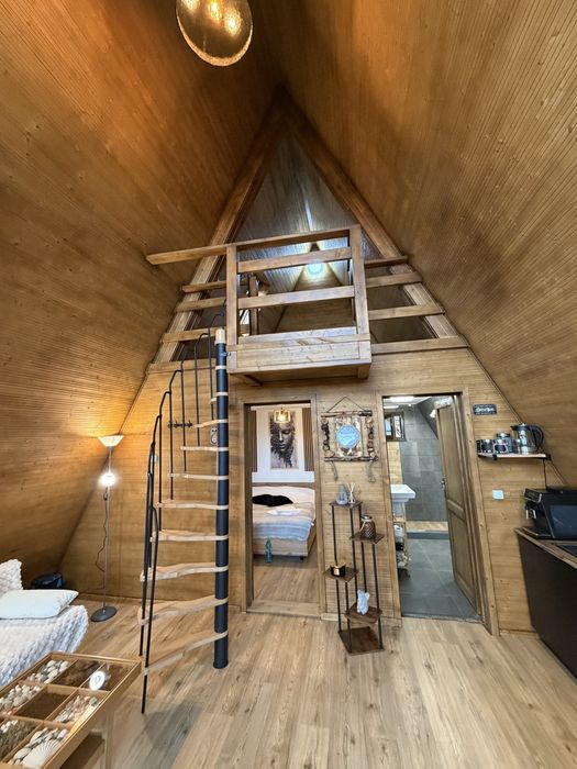 Cabana cu ciubăr A frame. Wildcabinpanoramic Mărișel