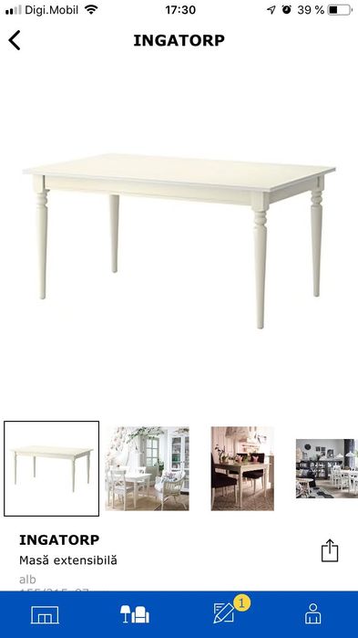 Masa extensibila ikea