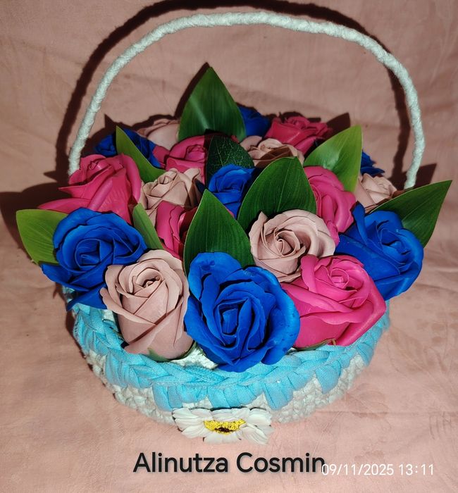 Buchet trandafiri sapun 39 trandafiri