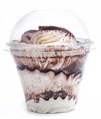Стакан с купольной крышкой для мороженого, десертов 200мл