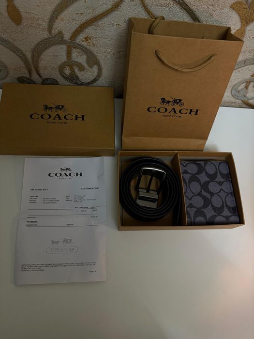 Оригинальный Кошелек и Ремень COACH