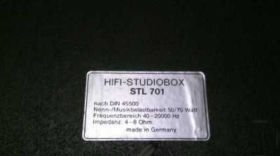 Vand boxe HIFI-Studiobox STL 701 WESTRA (TESLA)