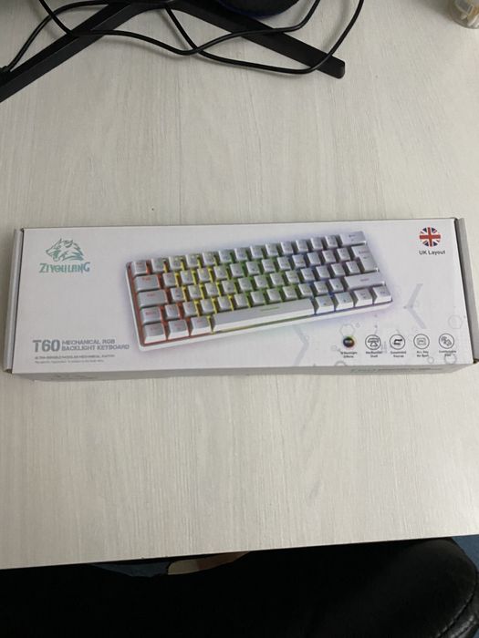 Механическая клавиатура Ziyoulang T60, 60%, отличное состояние