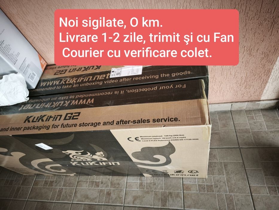 IN STOC! Kukirin G2 nou și SIGILAT, model 2025.