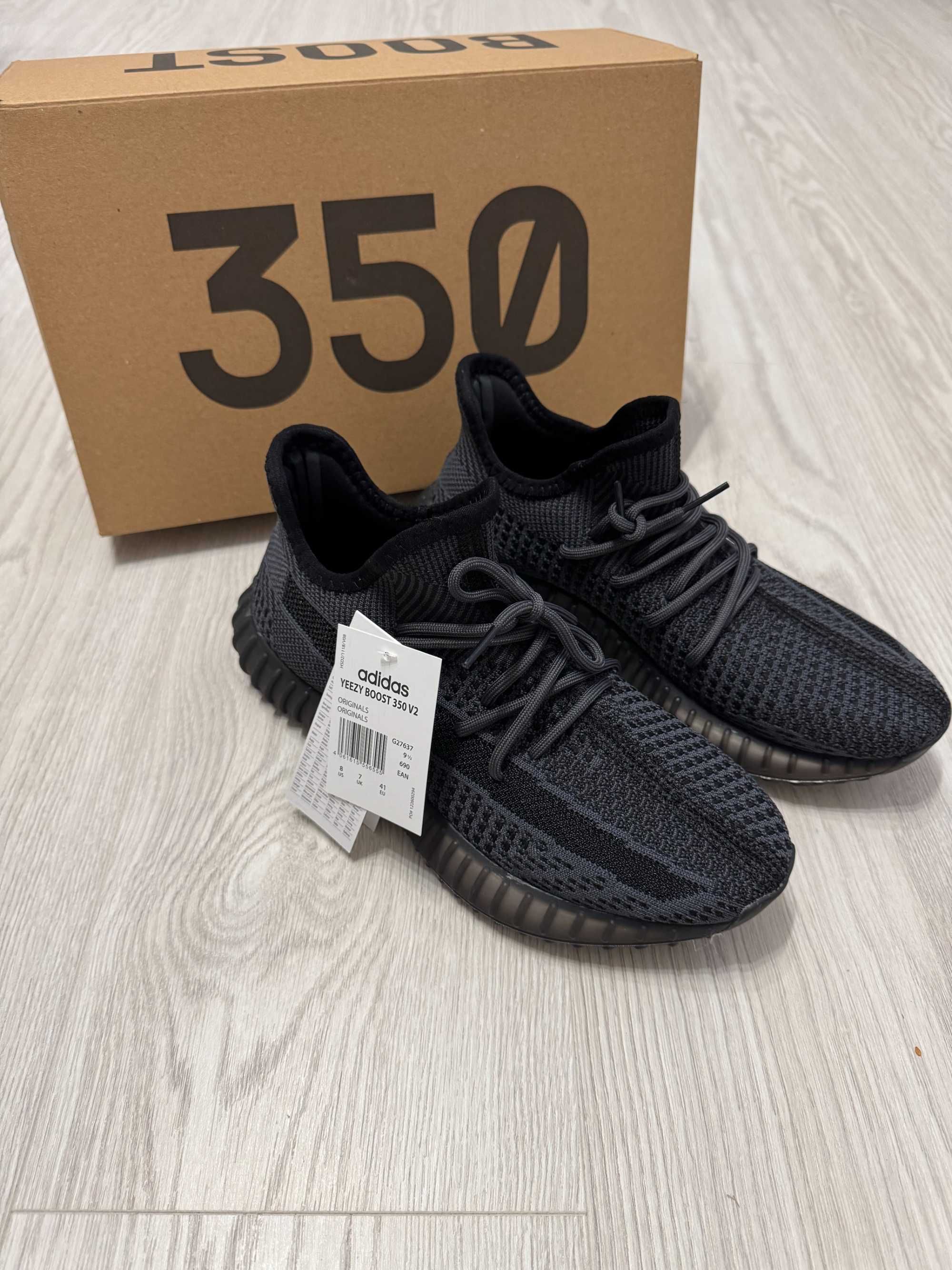 Adidasi Yeezy Boost 350 V2, SNEAKERS NOI, Full Box - Black / Gray /Bej