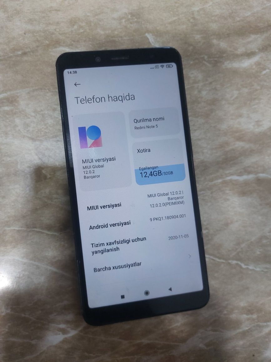 Redmi note 5 3/32