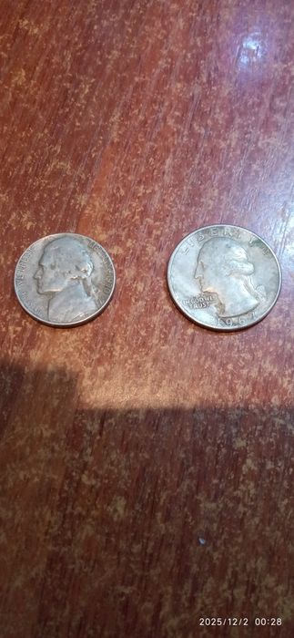 25 центов сша монета