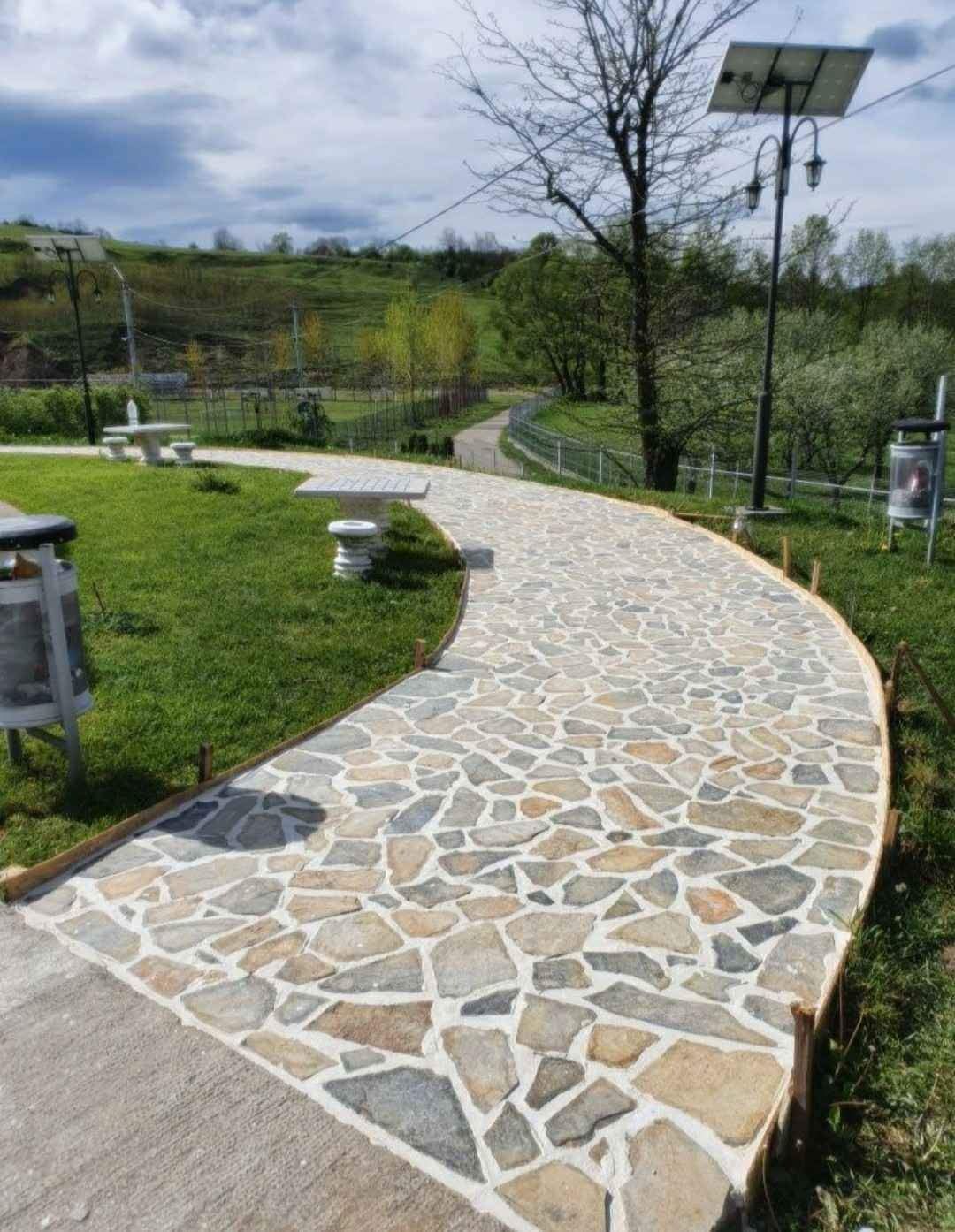 Piatra naturala de munte de Grecia 100%. Lucrez în toată Țara