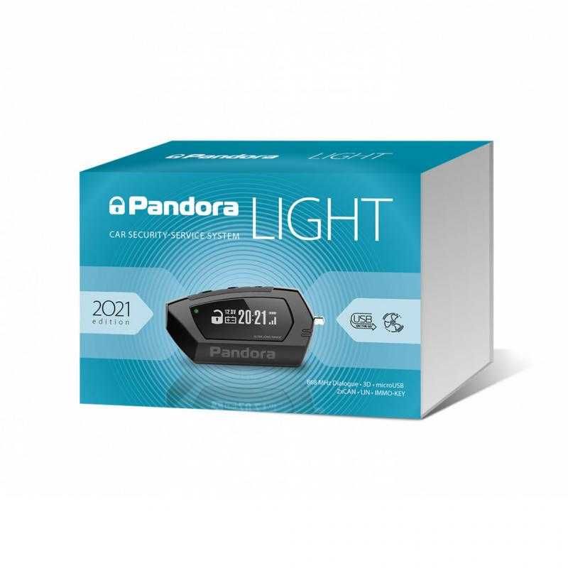Alarma auto Pandora Light v3 cu pager, CAN si modul pornire motor