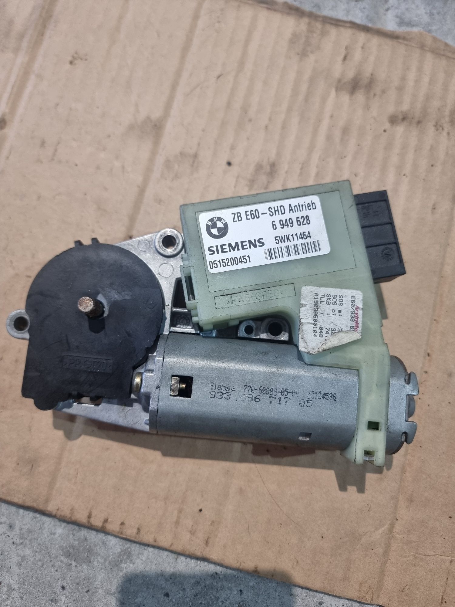 Motoras trapa BMW E60 E61