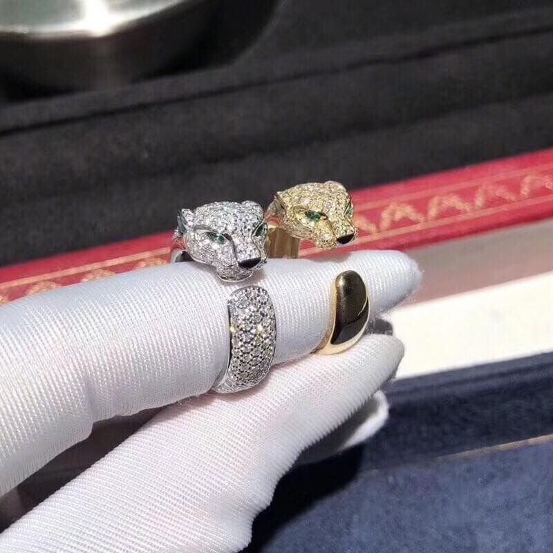 Позлатени пръстени Panthere de Cartier