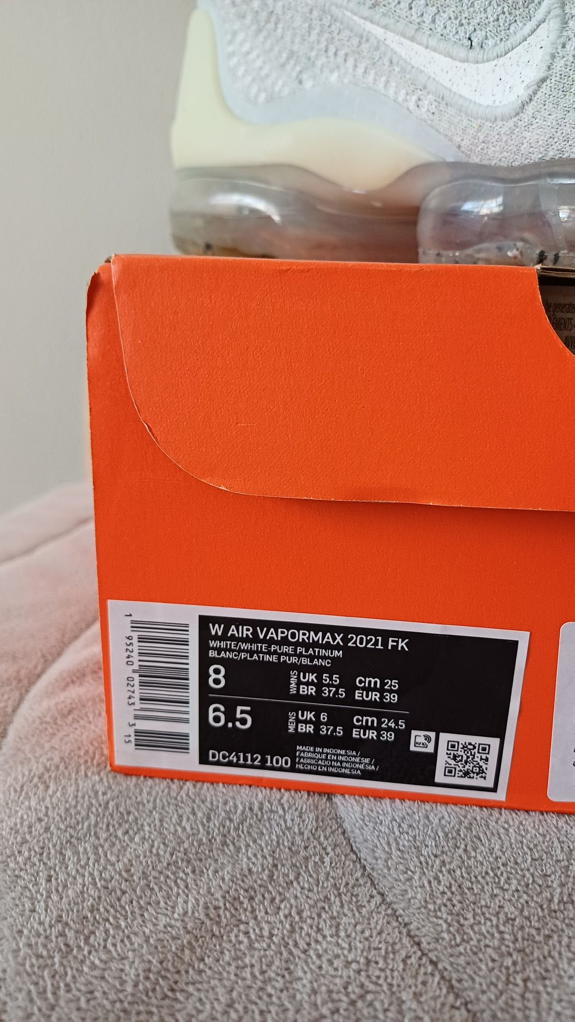 Nike air vapormax 2021 fk
39 номер 
Цена: 170 лв 
Почти като нови