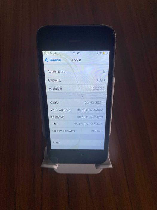 iPhone 5S 16gb sticla sparta fara iCloud!