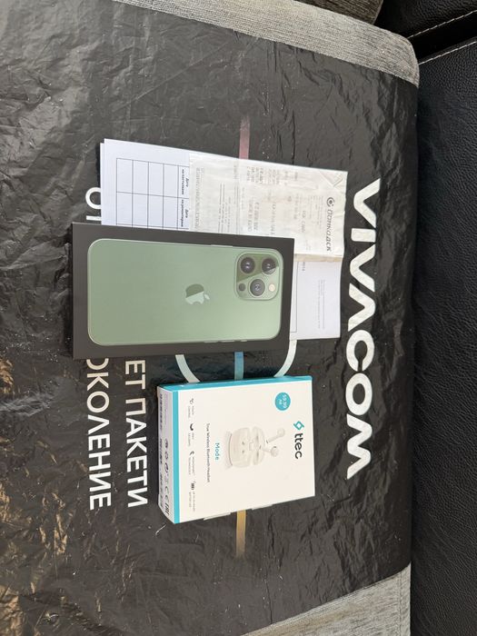 128GB iPhone 13 Pro Vivacom Гаранция 2024г. Green