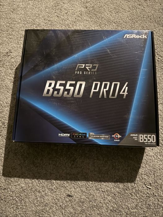 Placa de baza Asrock B550 Pro4 + carcasa meshify c + sursa seasonic