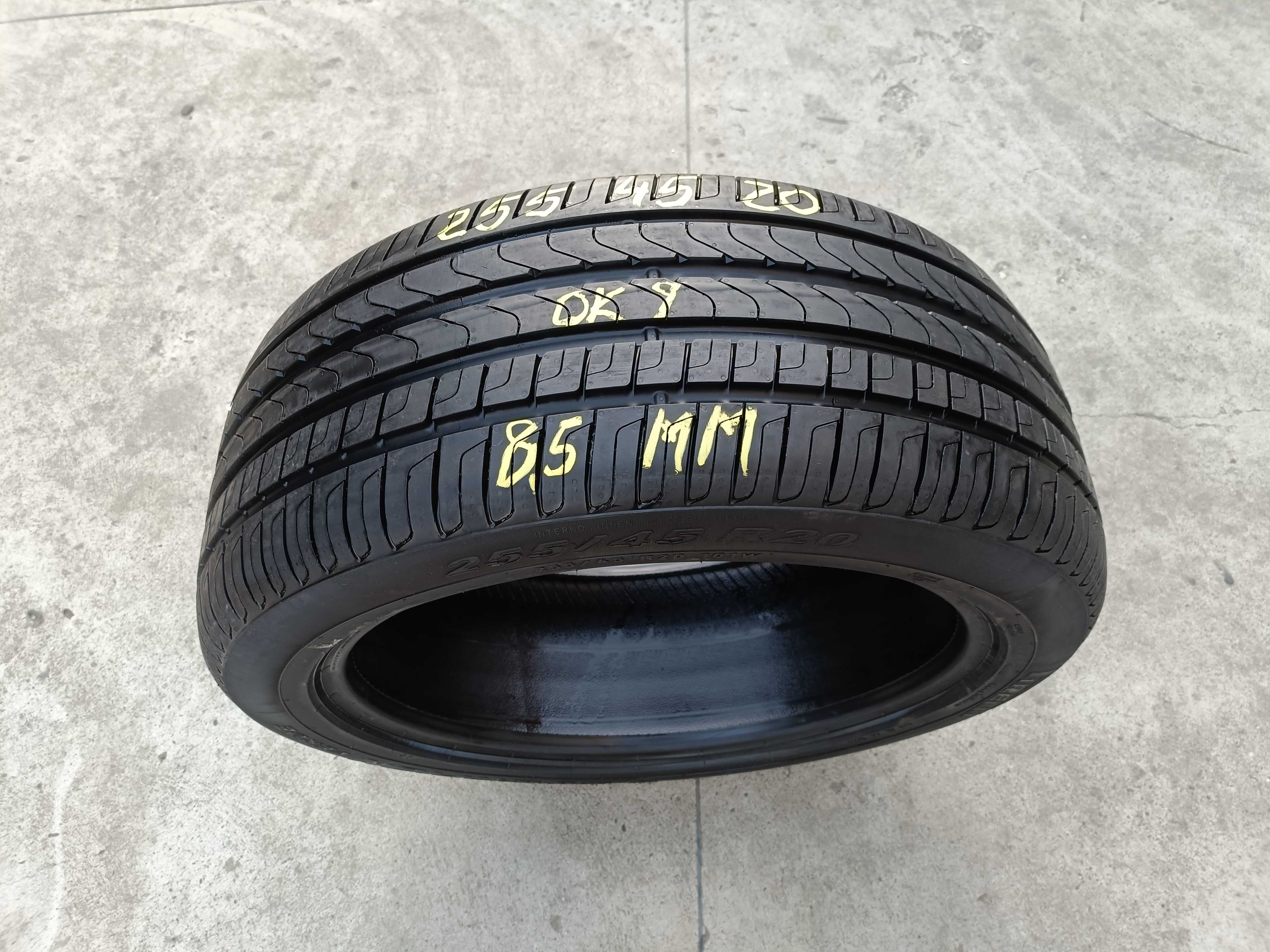 O anvelopa vara 255 45 20 pirelli scorpion verde profil 8,5 mm