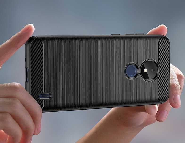 Nokia C21 - Удароустойчив Кейс Гръб CARBON