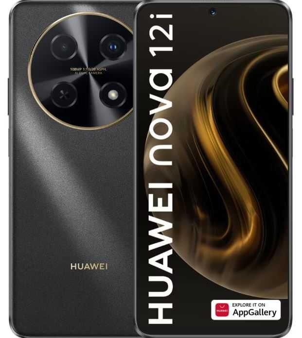 Telefon HUAWEI Nova 12i 128GB 8GB RAM Dual SIM Black Nou 2Ani Garantie