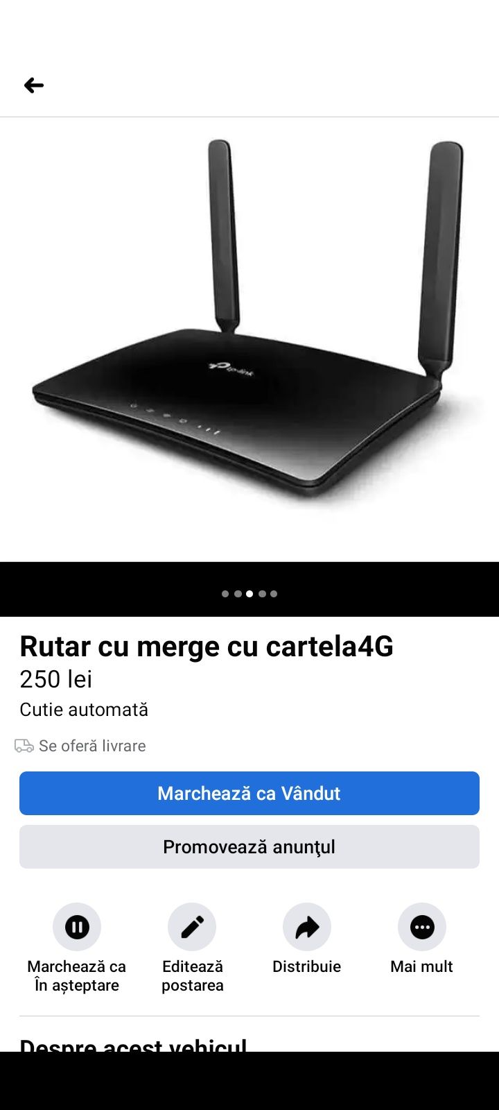 Router 4G pe cartela Telecom și digi