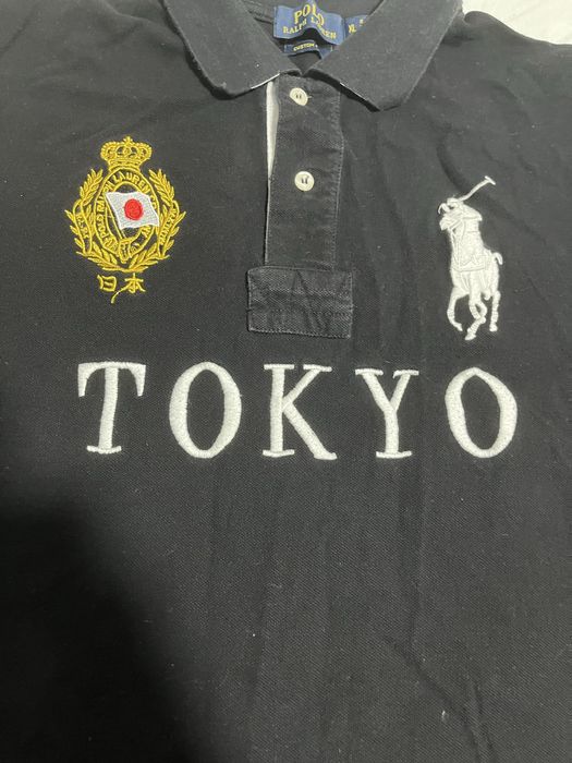 RALPH LAUREN!! Tricou polo Ralph Lauren Tokyo negru