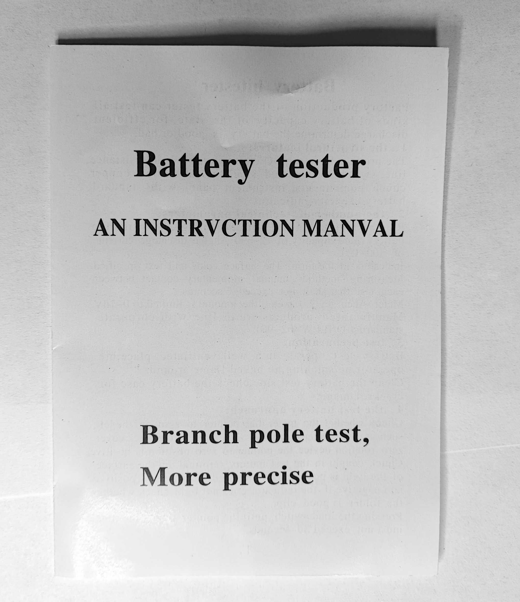 Товарна вилка. аналогов тестер за акумулатори 12, 6V.Battery Tester