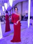 Rochie lunga rosie BOGAS
