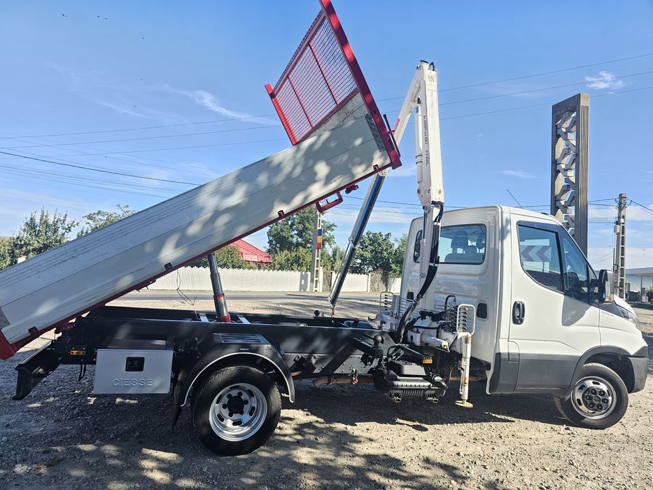 Iveco daily 35c15 Basculabil cu macara,categoria B!