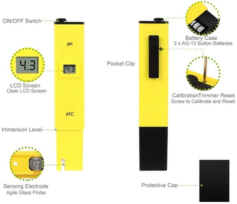 PH Metru electronic pentru testarea calitatii apei