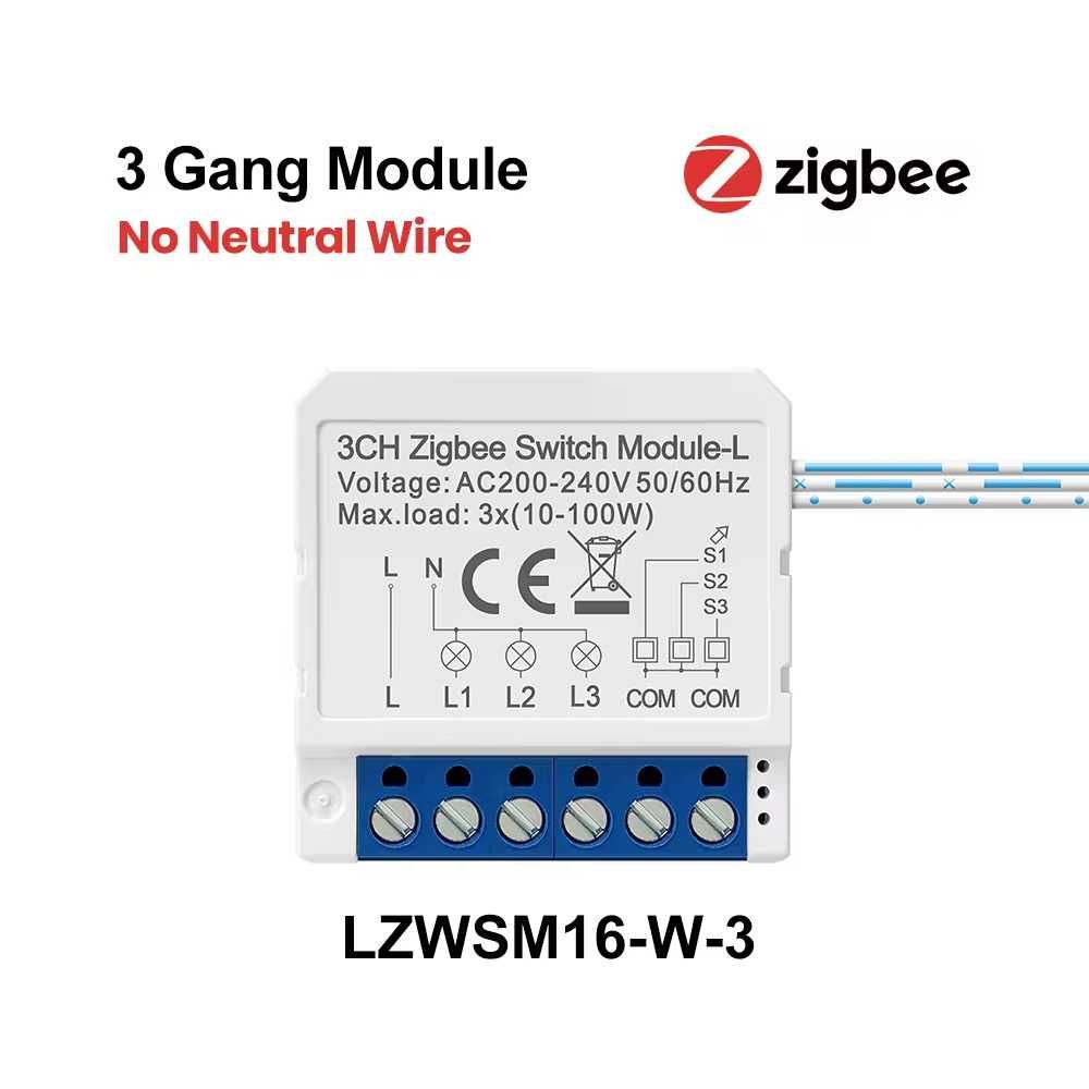 AVATTO LZWSM16 Zigbee модул ∎ БЕЗ НУЛА ∎ за осветление 1|2|3 канала