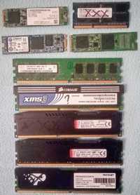 Set memorii RAM si SSD toate defecte sau cu defect