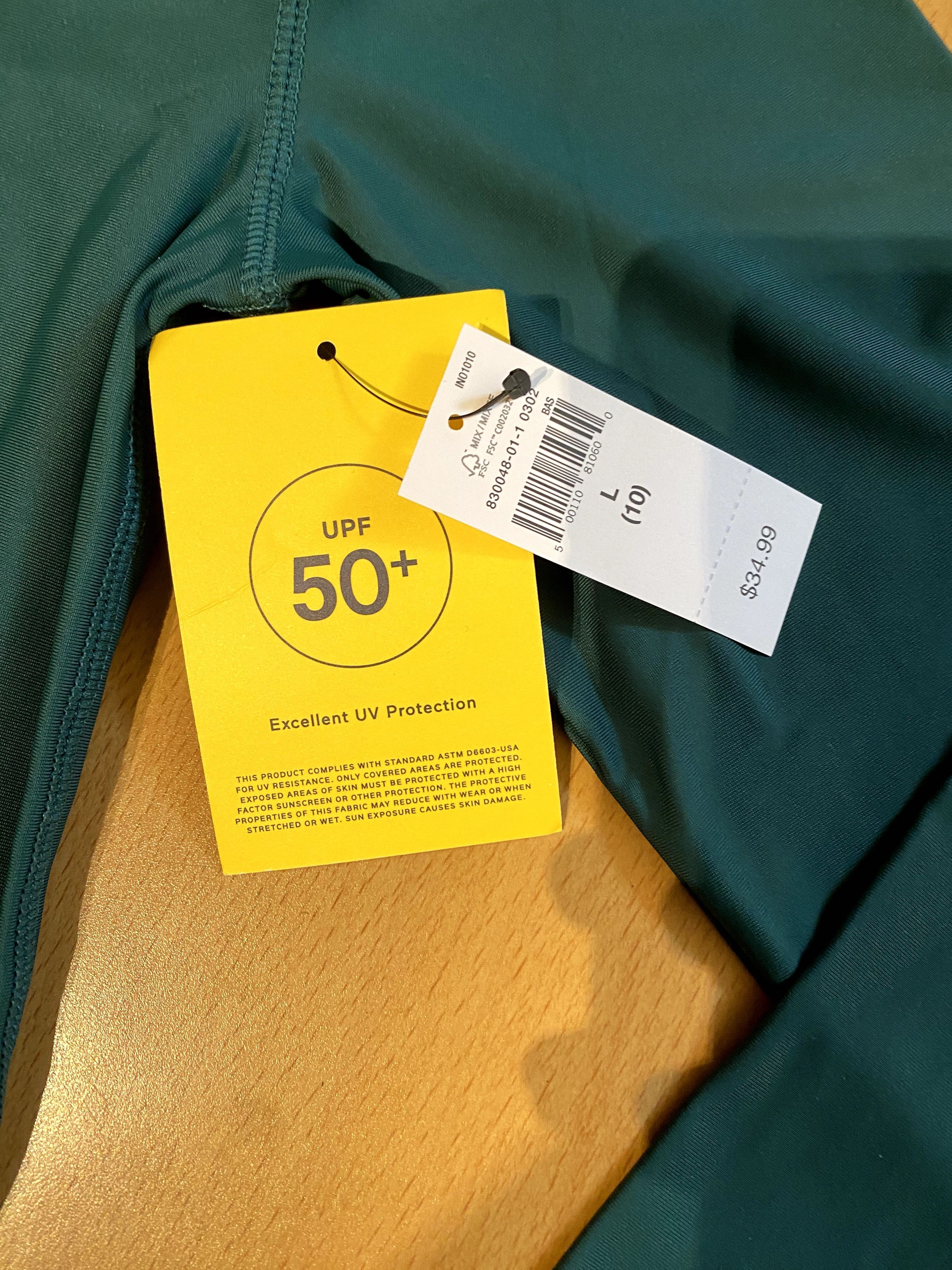 Бански, блуза за плаж, предпазна блуза за слънце GAP, 10 г.