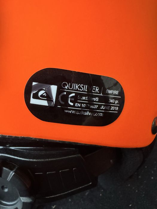 Детска каска Quiksilver – размер 52 см, оранжева