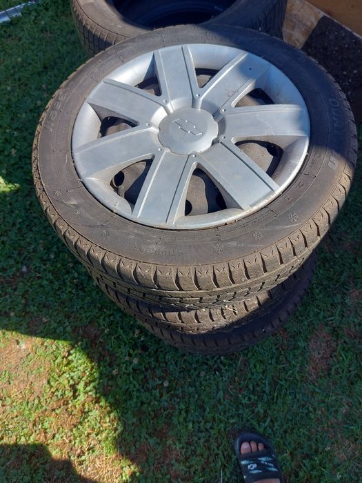Anvelope 195/55/R15+ jante de tabla chevrolet m+s