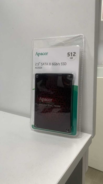 SSD Apacer 512GB SATA — новый, в упаковке