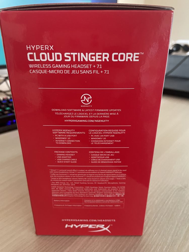 Нови Геймърски слушалки HyperX Cloud Stinger Core Wireless +7.1