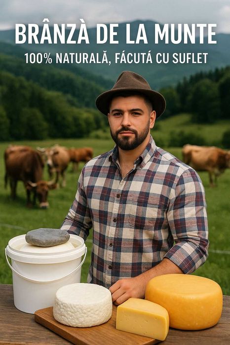 Brânză de la munte – 100% naturală, făcută cu suflet