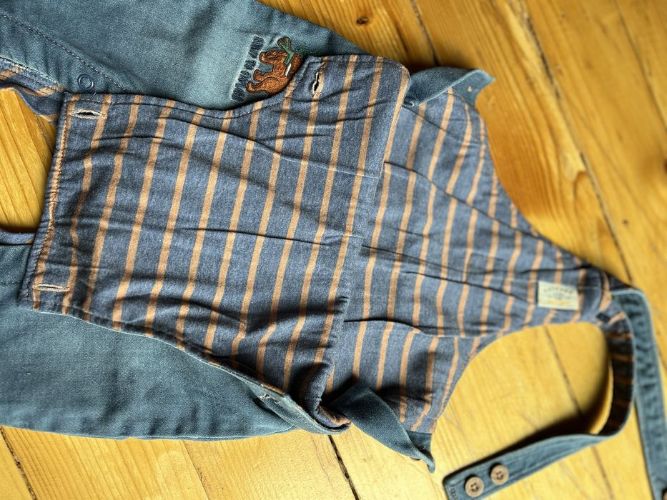 Salopeta captusita copii din blugi FATFACE 6-9 luni