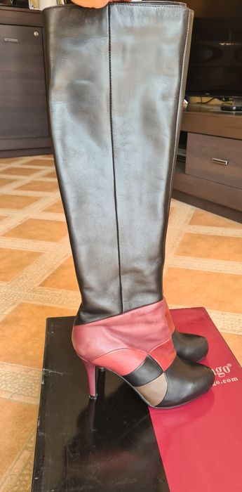 дамски кожени ботуш 36