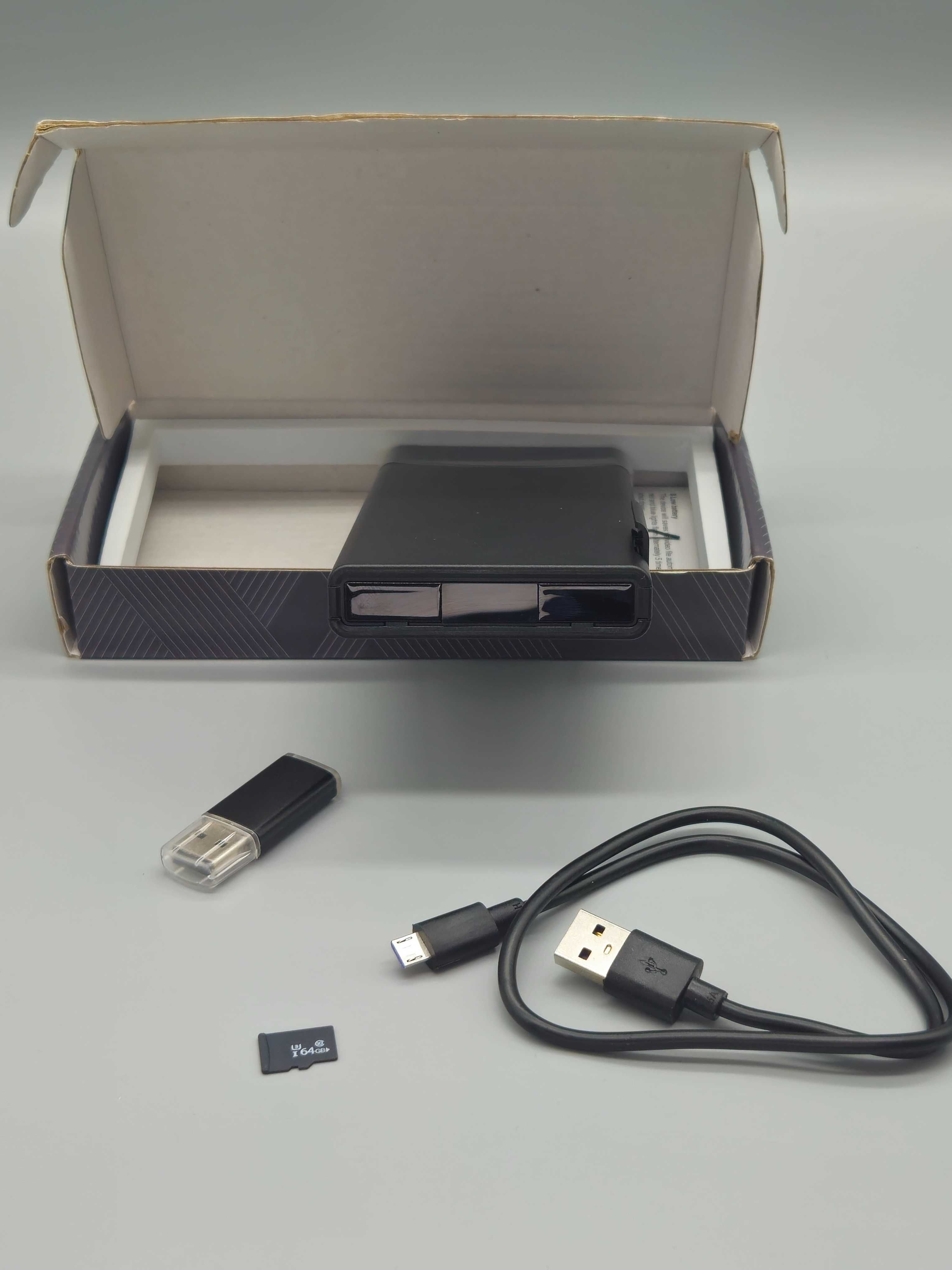 Power Bank със скрита Full HD камера, нощно виждане и детекция+64GB SD