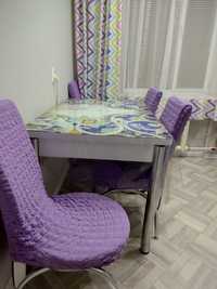 Продается кухонный стол со стульями