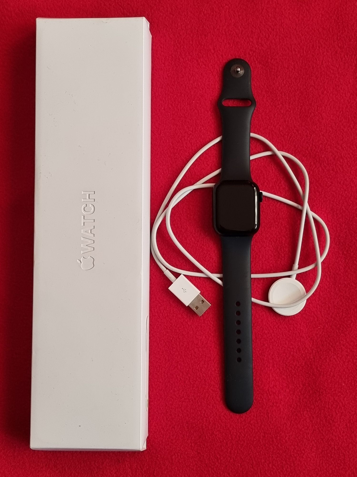 Apple Watch SE 44mm, Midnight Black, Impecabil, Pachet complet.