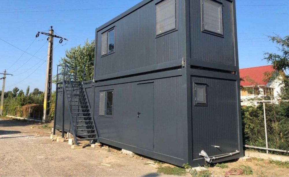 Container birou vestiar sanitar modular paza monobloc imbinate