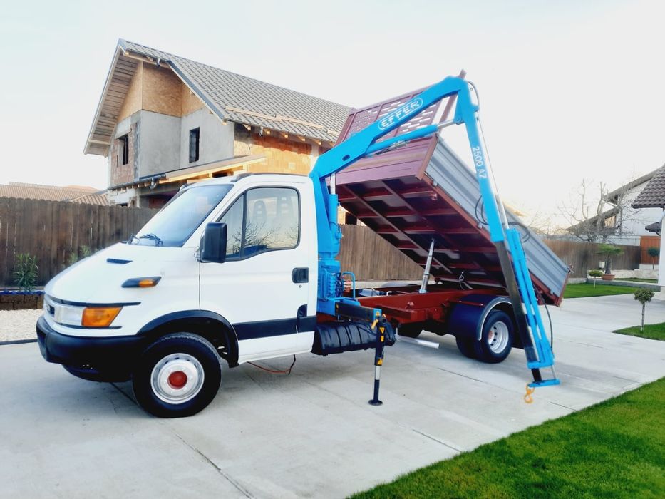 *Iveco daily MACARA+ BASCULA  TRILATERAL 2,8L *150 CP‼️