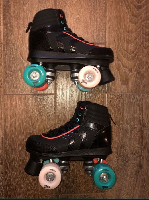 Role Oxelo Quad 100 pt copii și set protecție complet